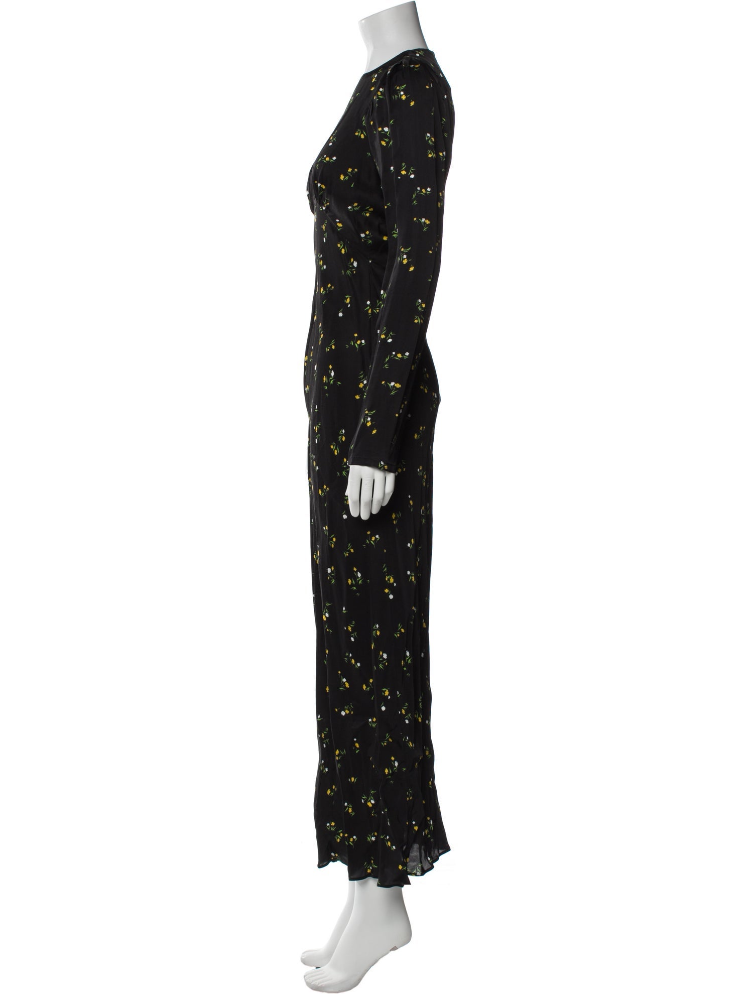 Les Rêveries Floral Print Long Dress w/ Tags