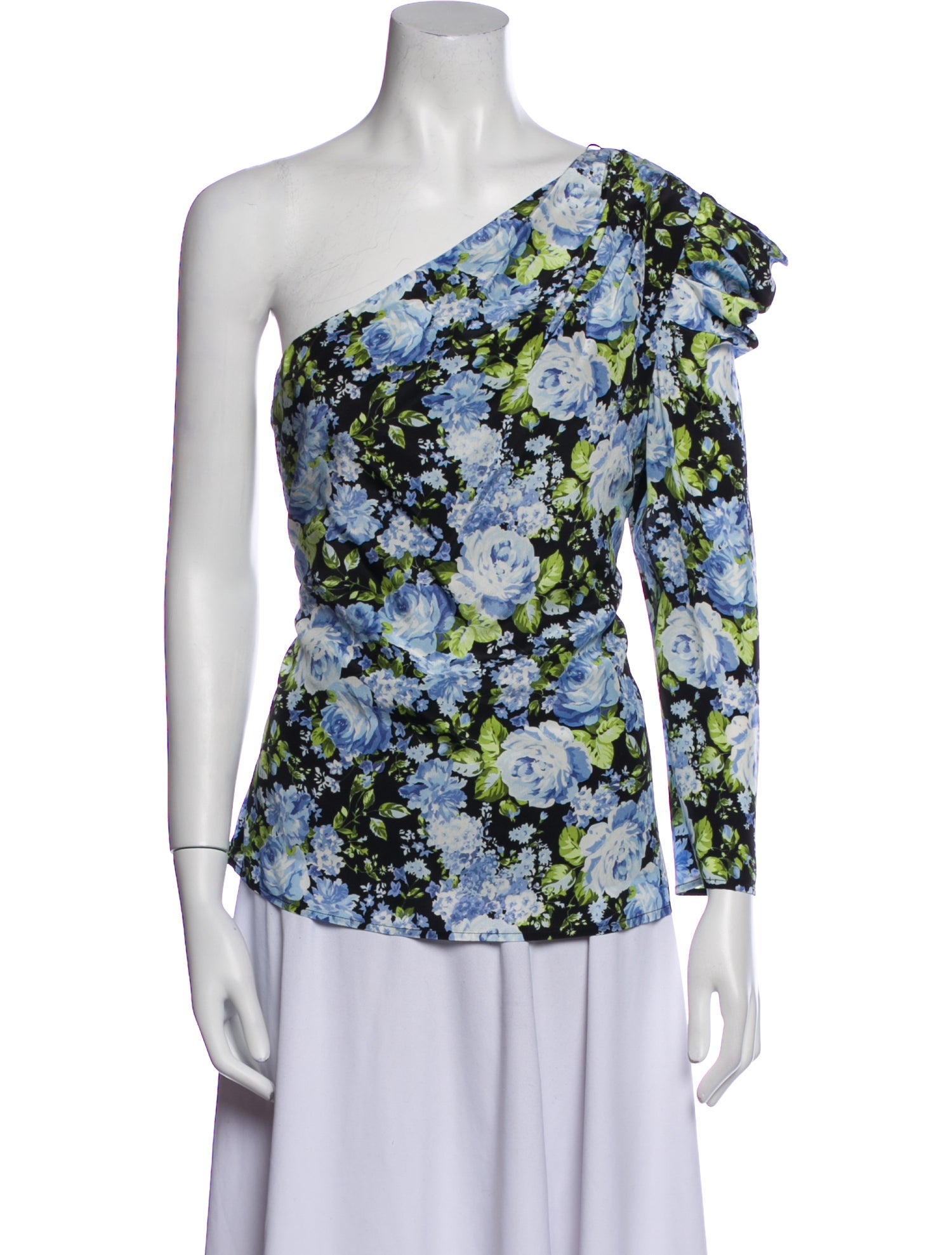 Les Rêveries Silk Floral Print Blouse w/ Tags