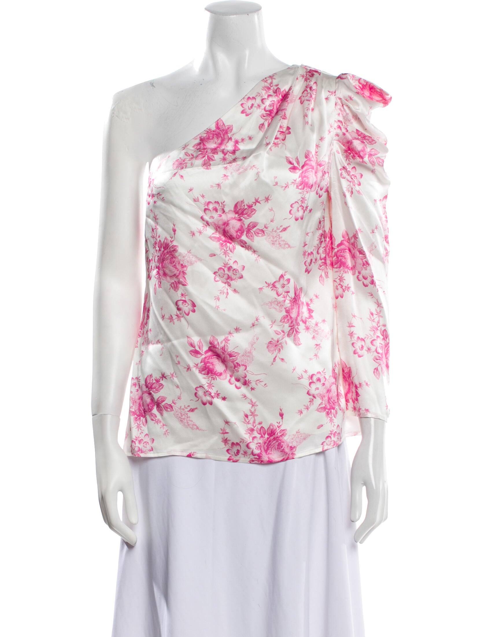 Les Rêveries Silk Floral Print Blouse w/ Tags