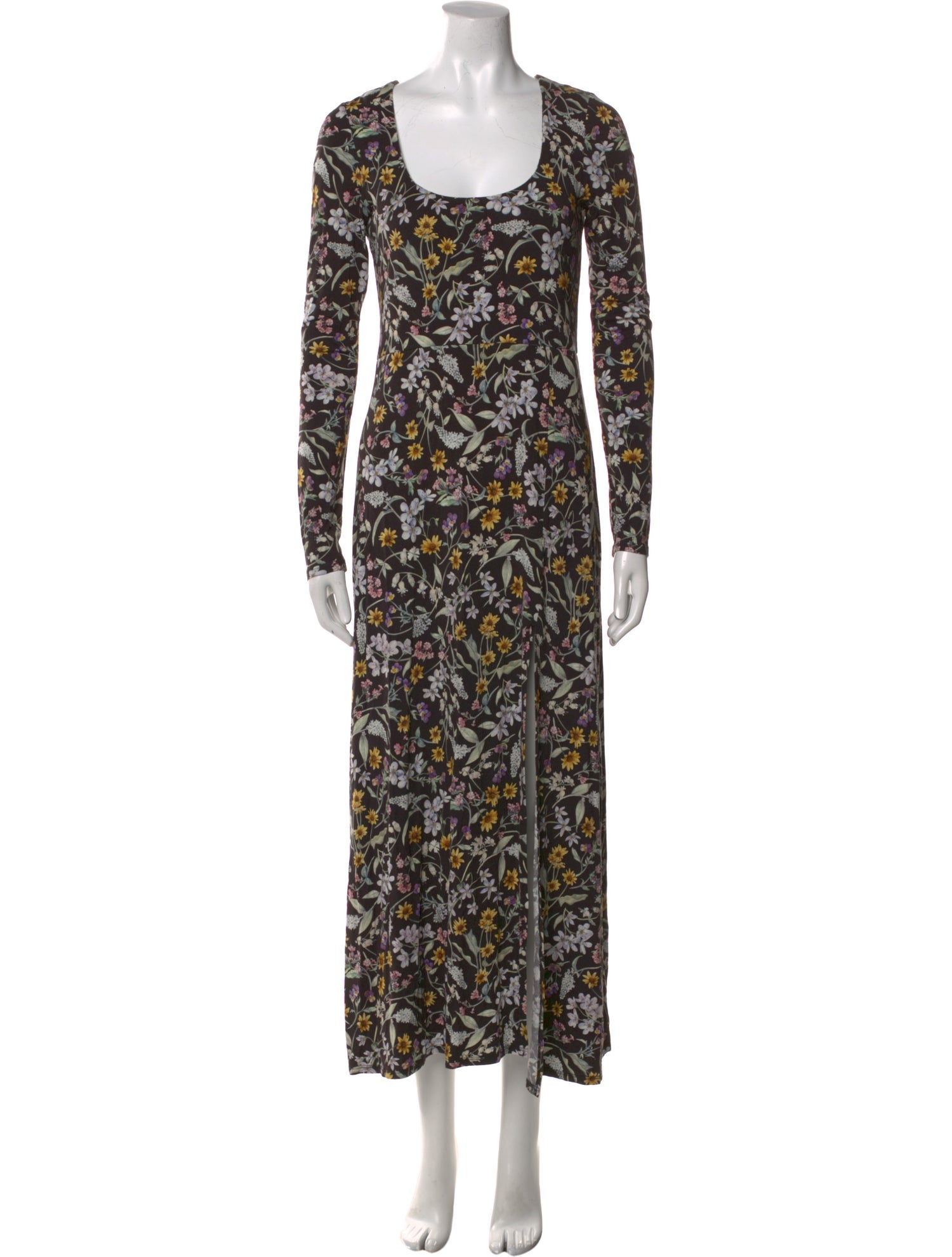 Les Rêveries Floral Print Long Dress