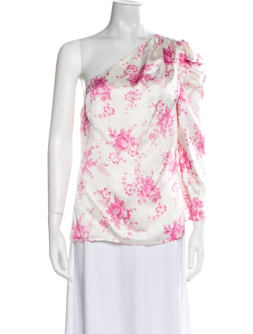 Les Rêveries Silk Floral Print Blouse