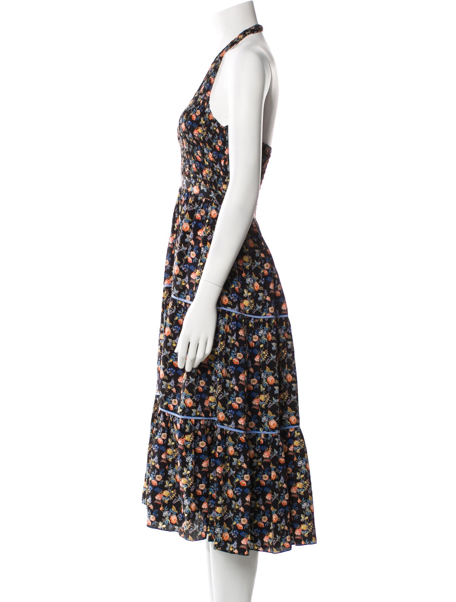 Les Rêveries Silk Midi Length Dress