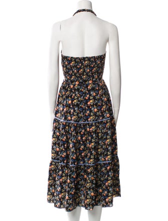 Les Rêveries Silk Midi Length Dress