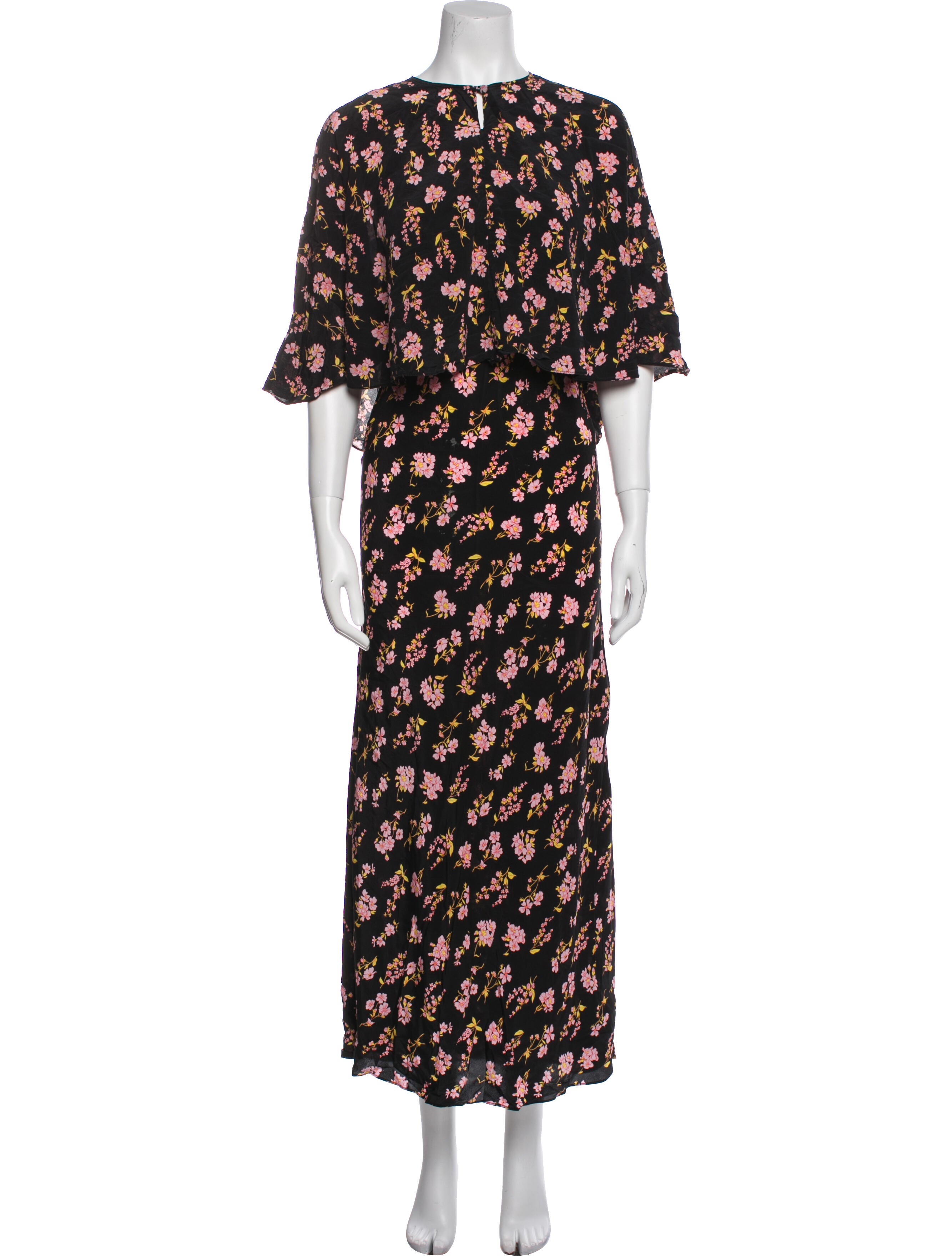 Les Rêveries Silk Floral Print Dress Set