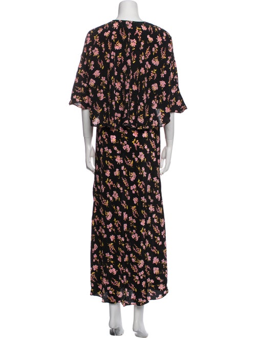 Les Rêveries Silk Floral Print Dress Set