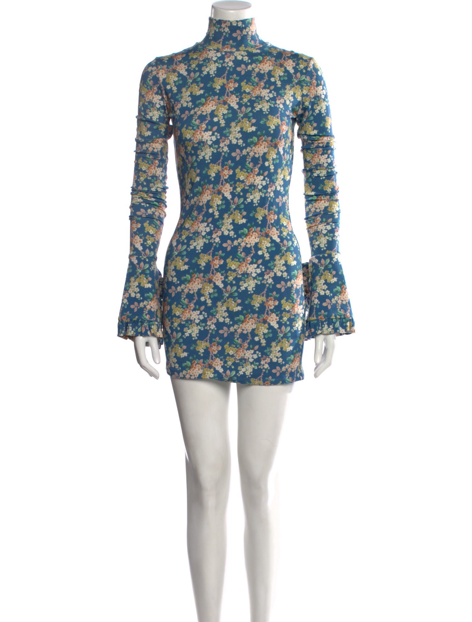 Les Rêveries Floral Print Mini Dress w/ Tags