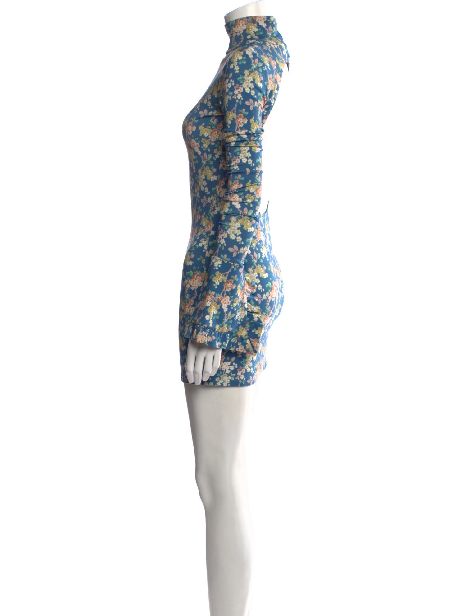 Les Rêveries Floral Print Mini Dress w/ Tags