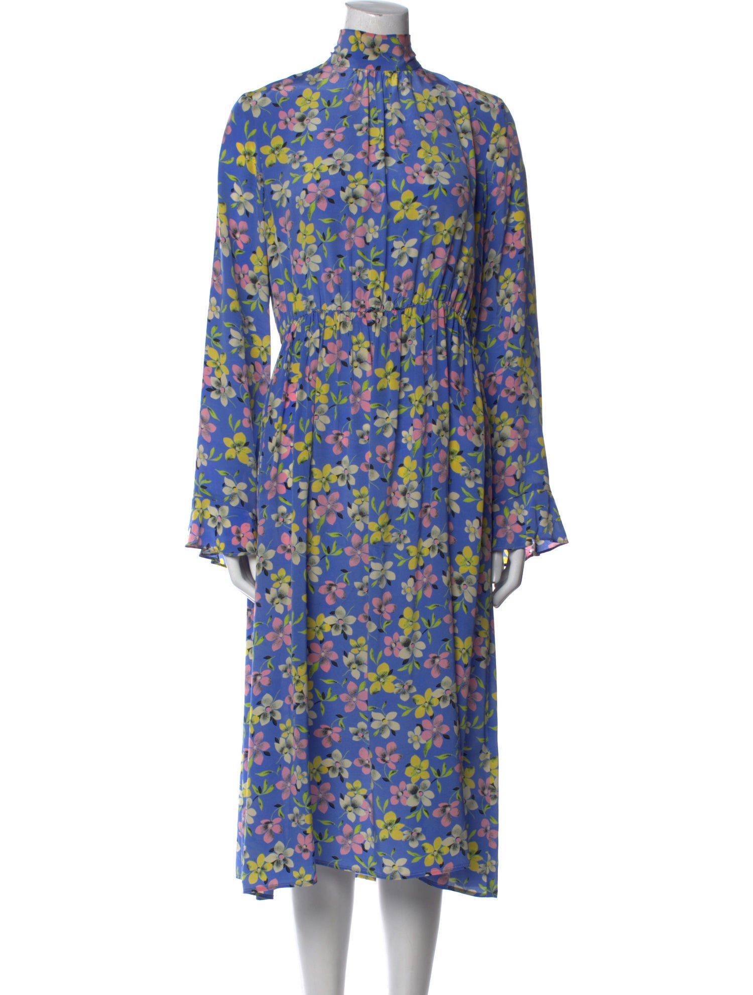 Les Rêveries Silk Midi Length Dress