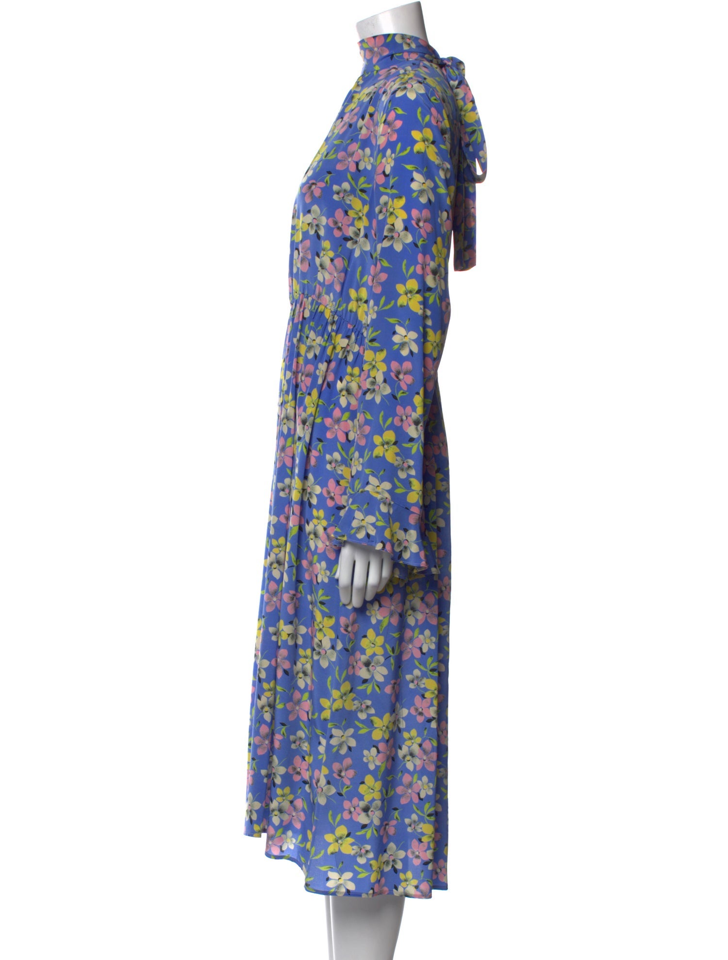 Les Rêveries Silk Midi Length Dress