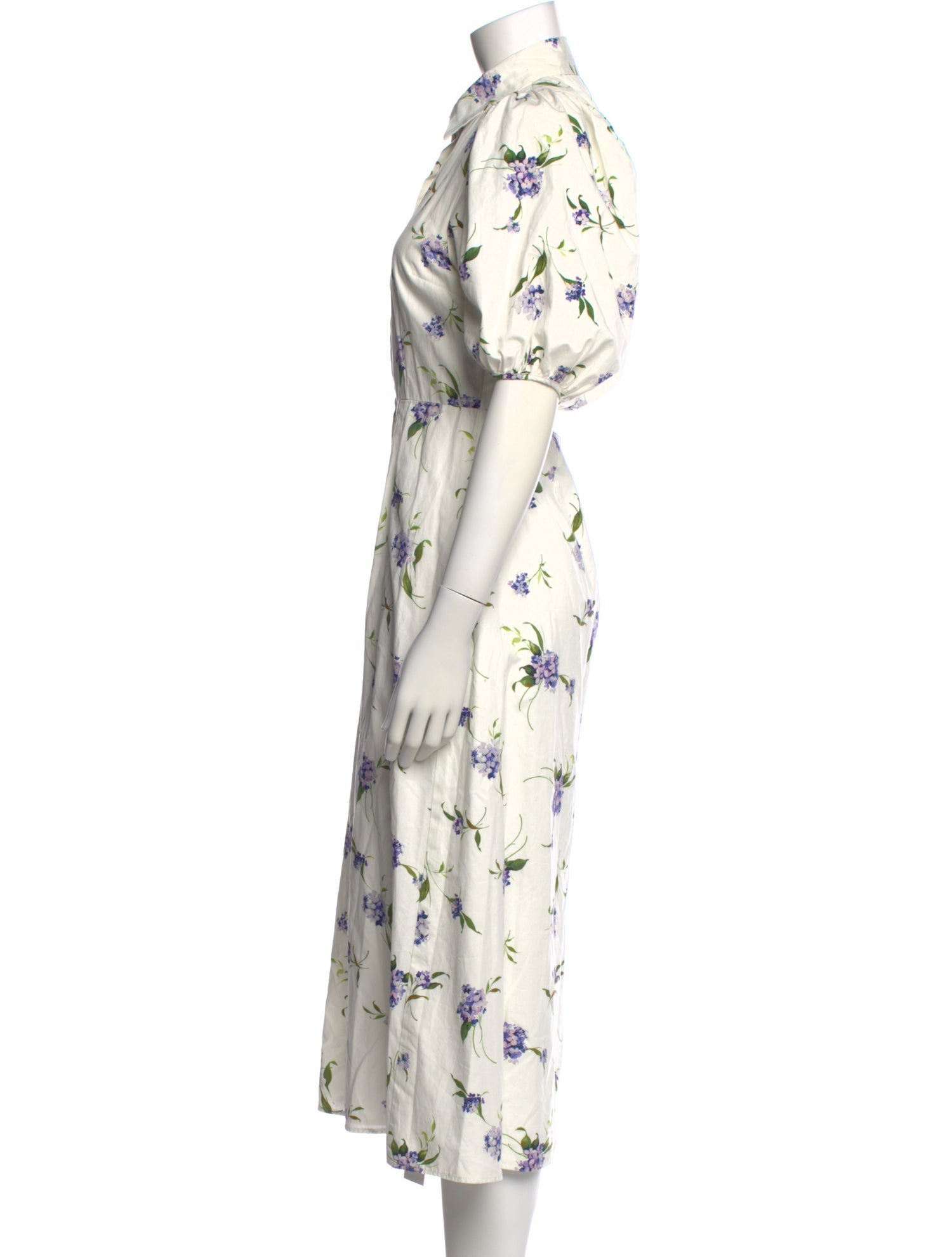 Les Rêveries Floral Print Long Dress