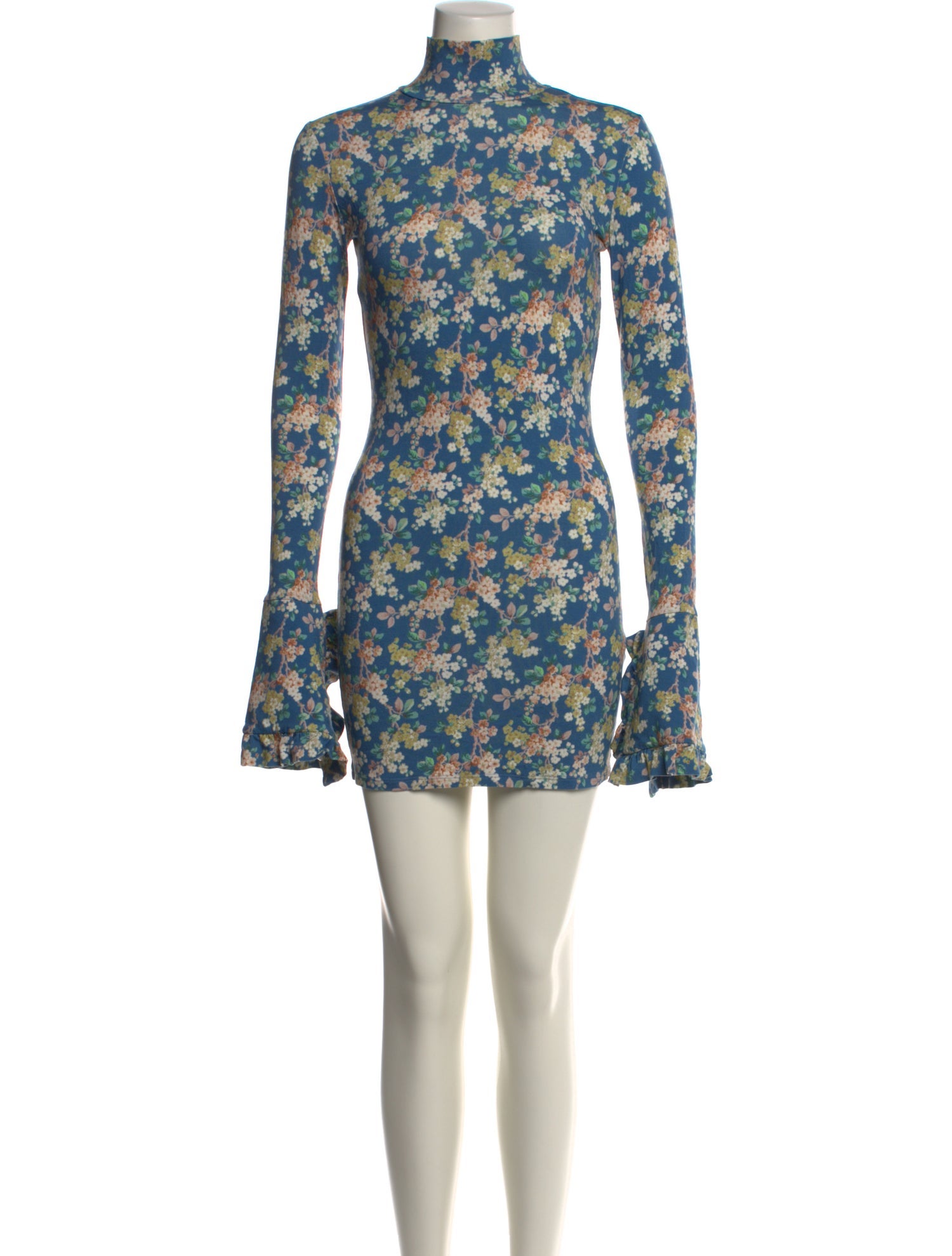 Les Rêveries Floral Print Mini Dress