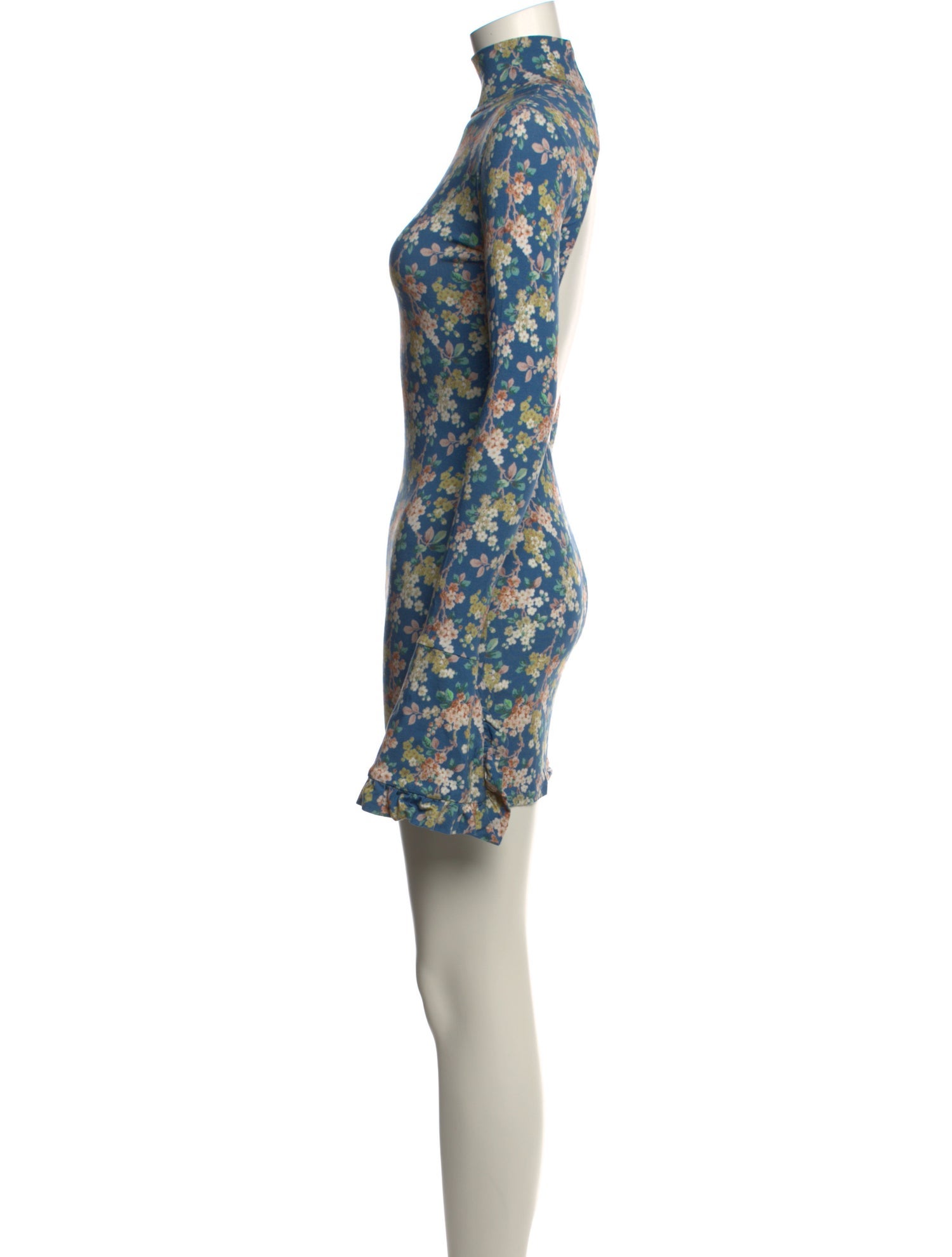 Les Rêveries Floral Print Mini Dress