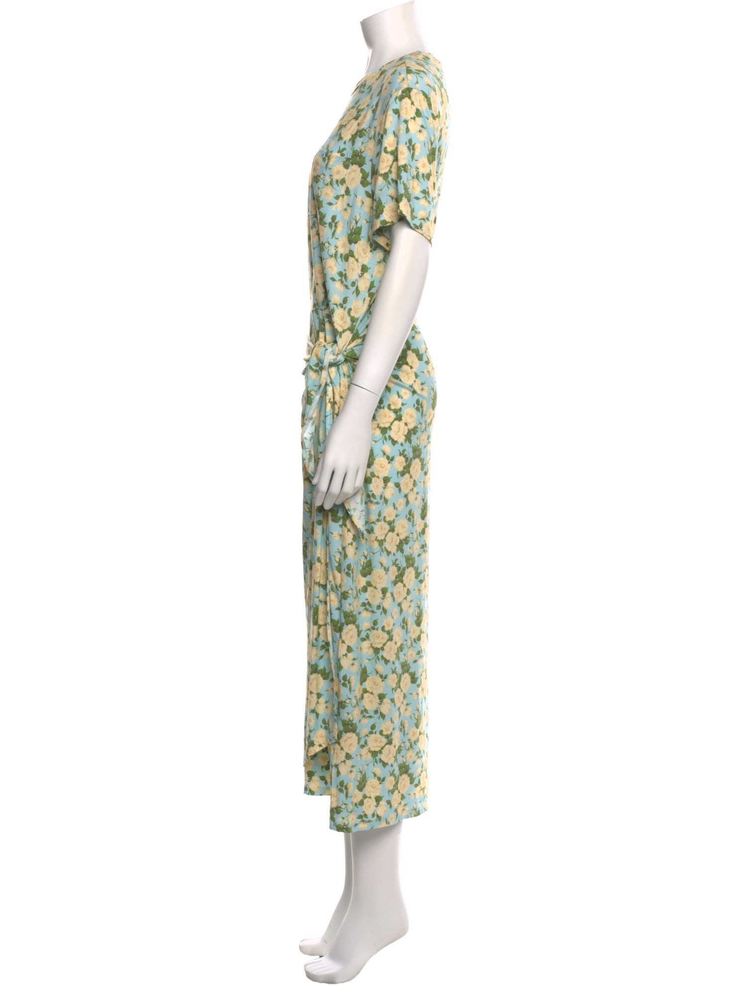 Les Rêveries Silk Midi Length Dress