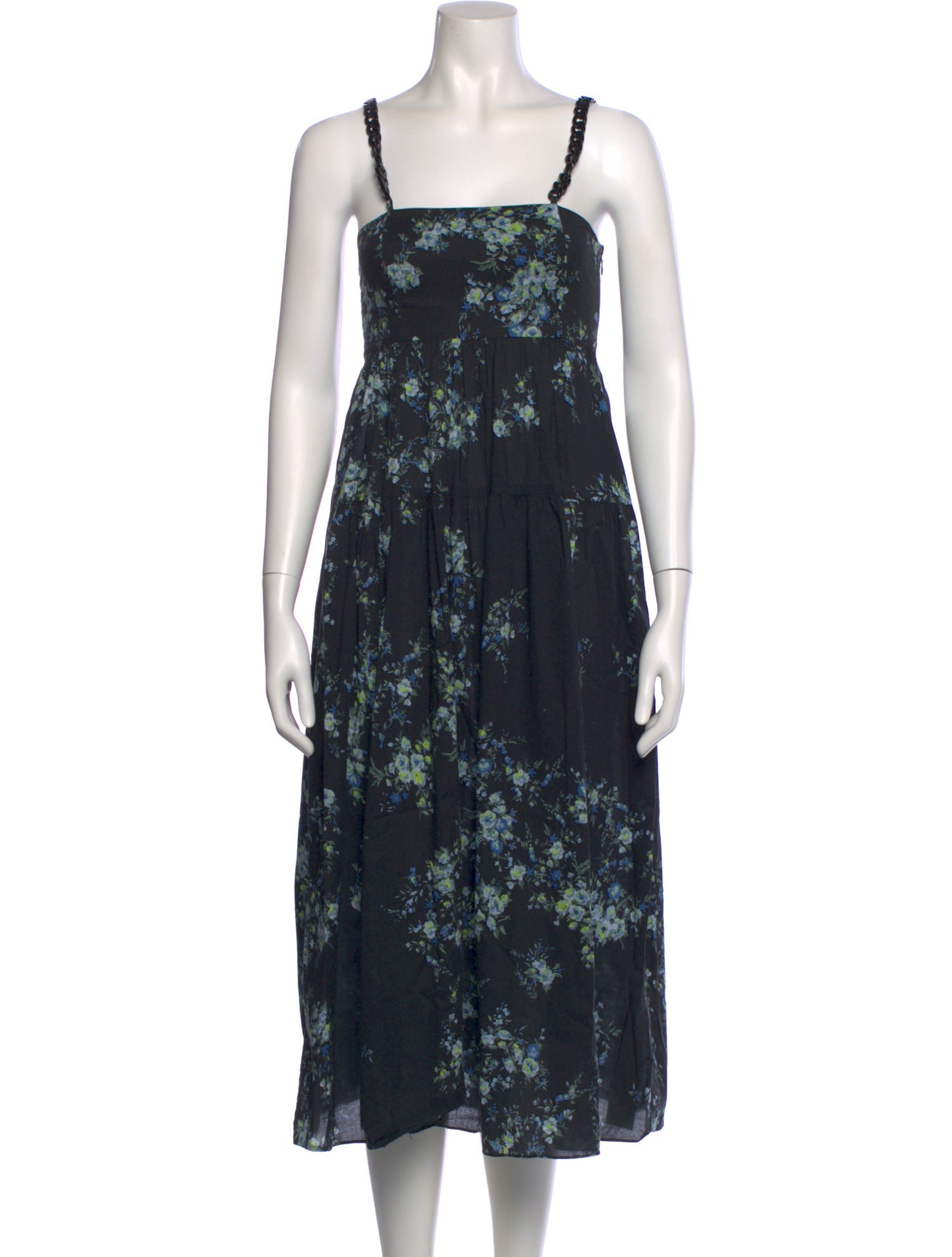 Les Rêveries Floral Print Long Dress