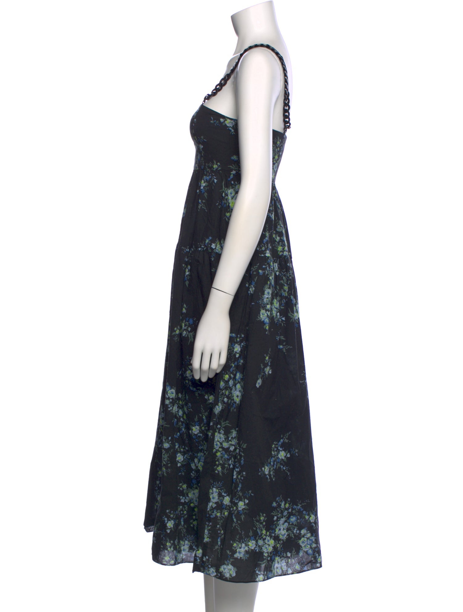 Les Rêveries Floral Print Long Dress