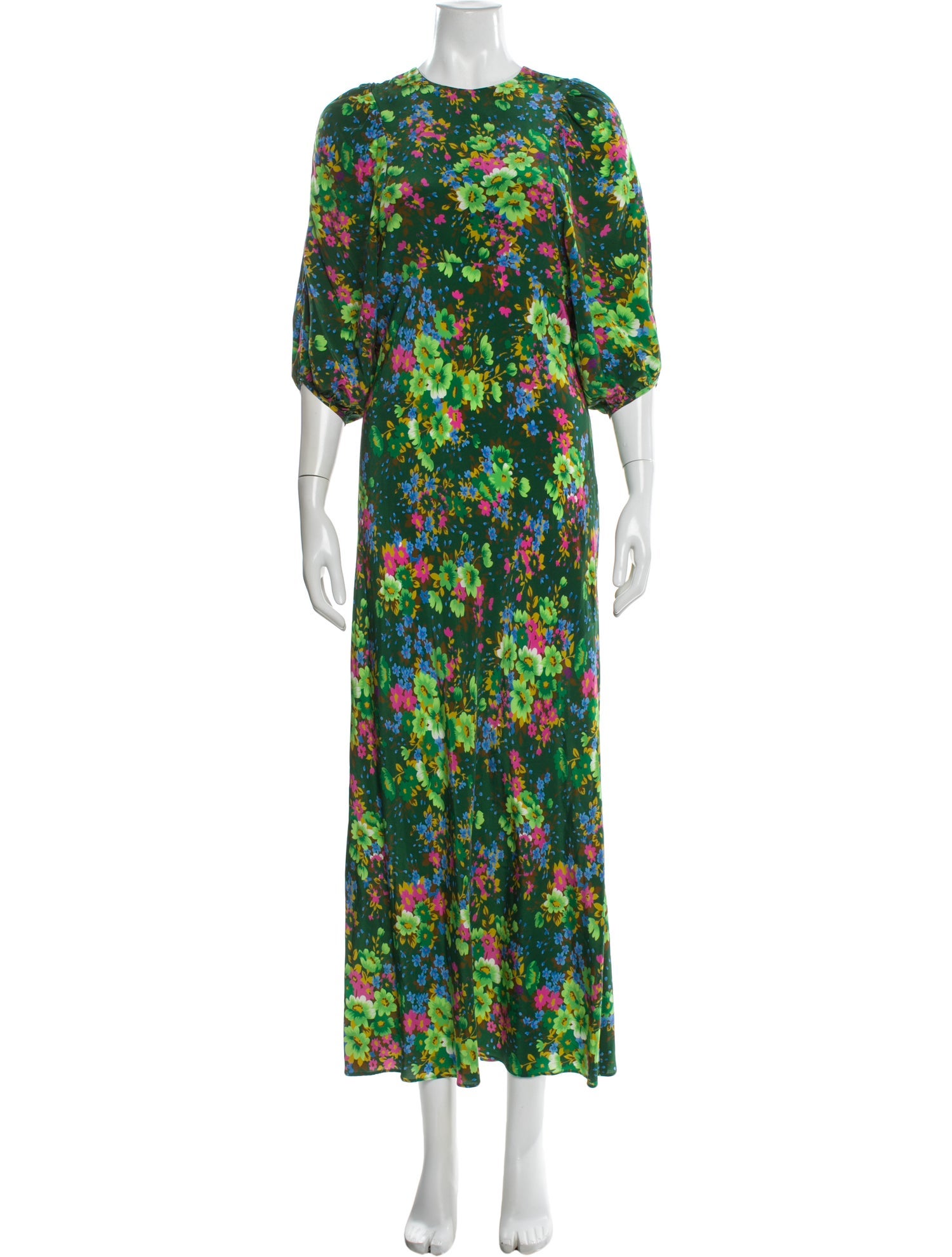 Les Rêveries Silk Midi Length Dress