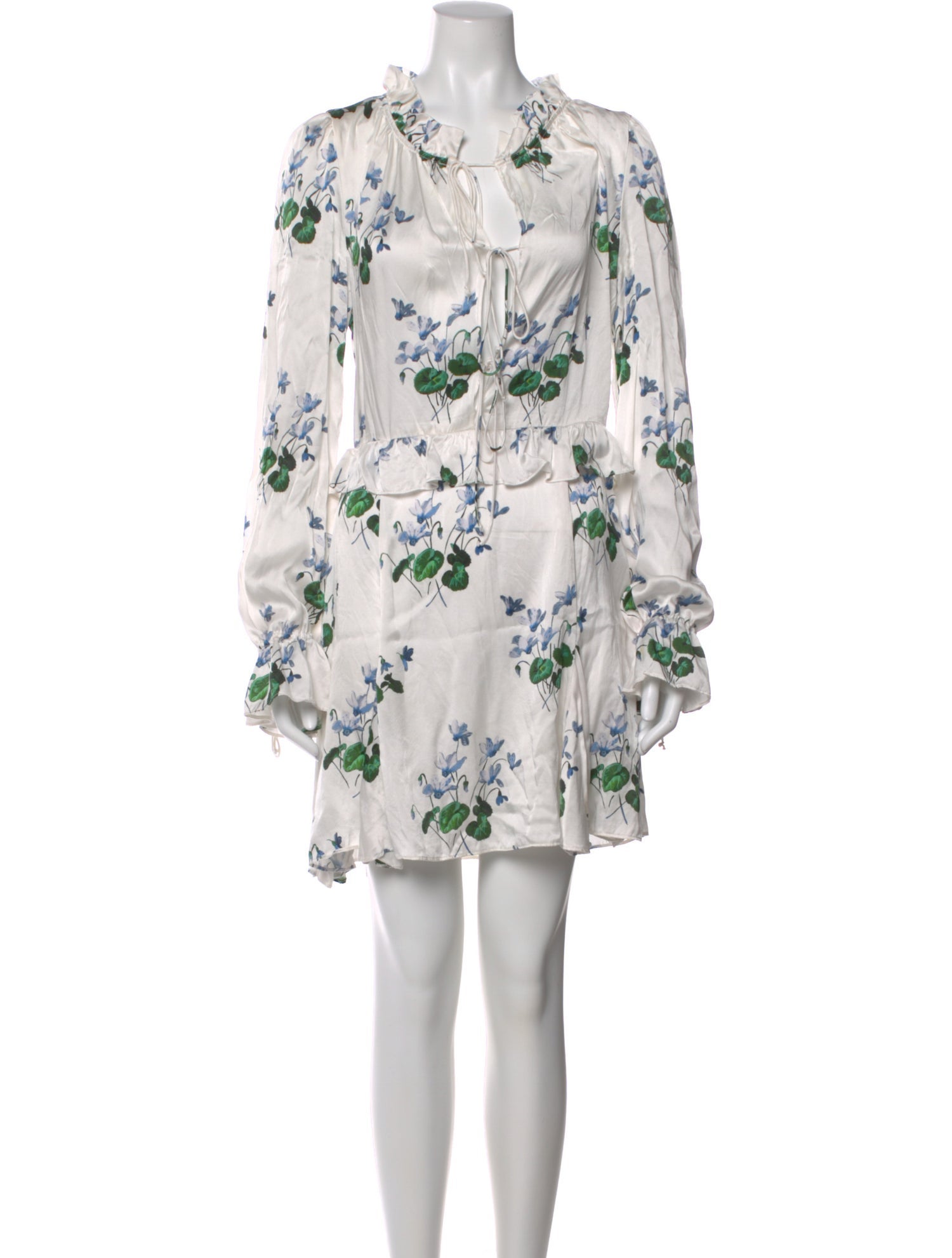 Les Rêveries Silk Mini Dress