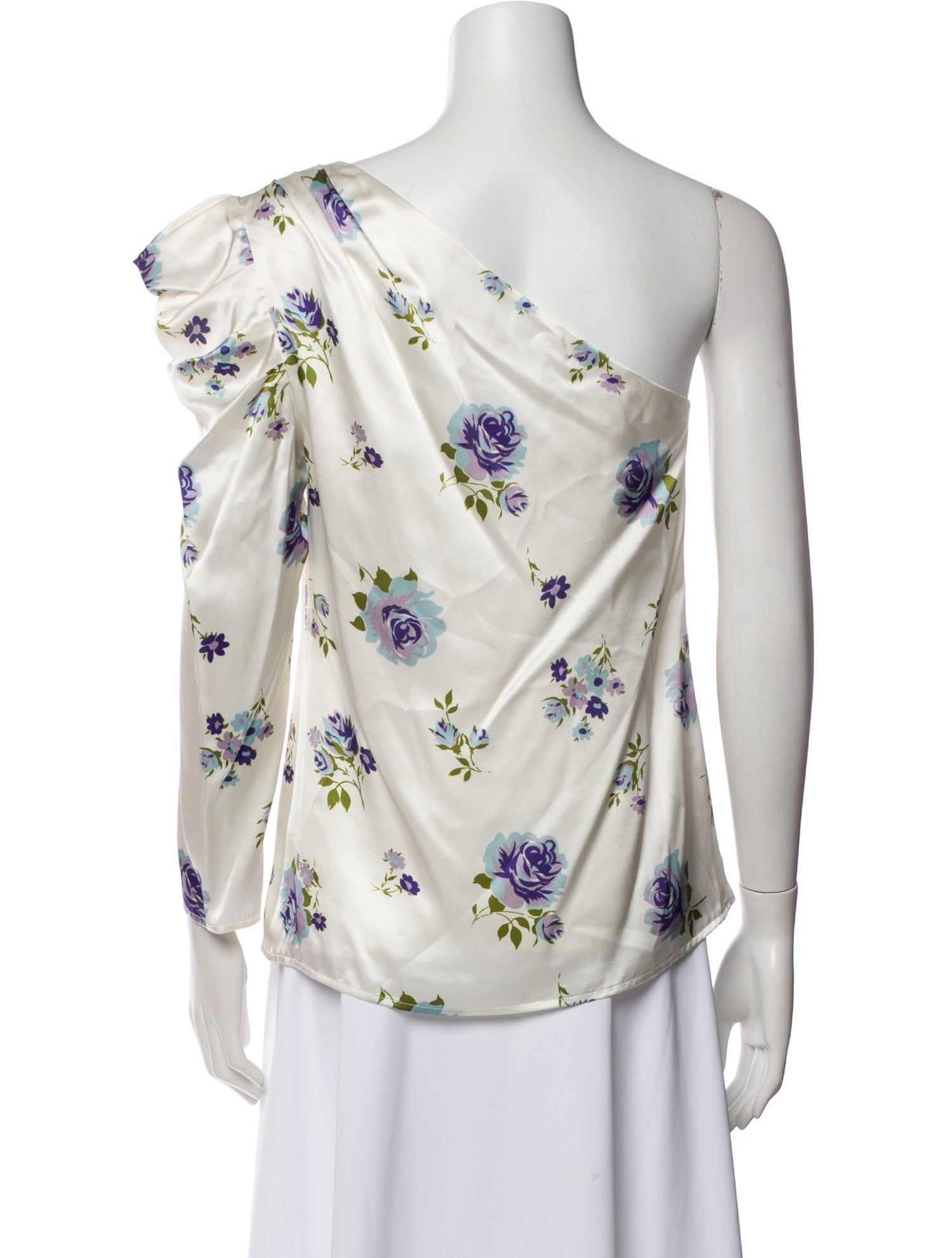 Les Rêveries Silk Floral Print Blouse