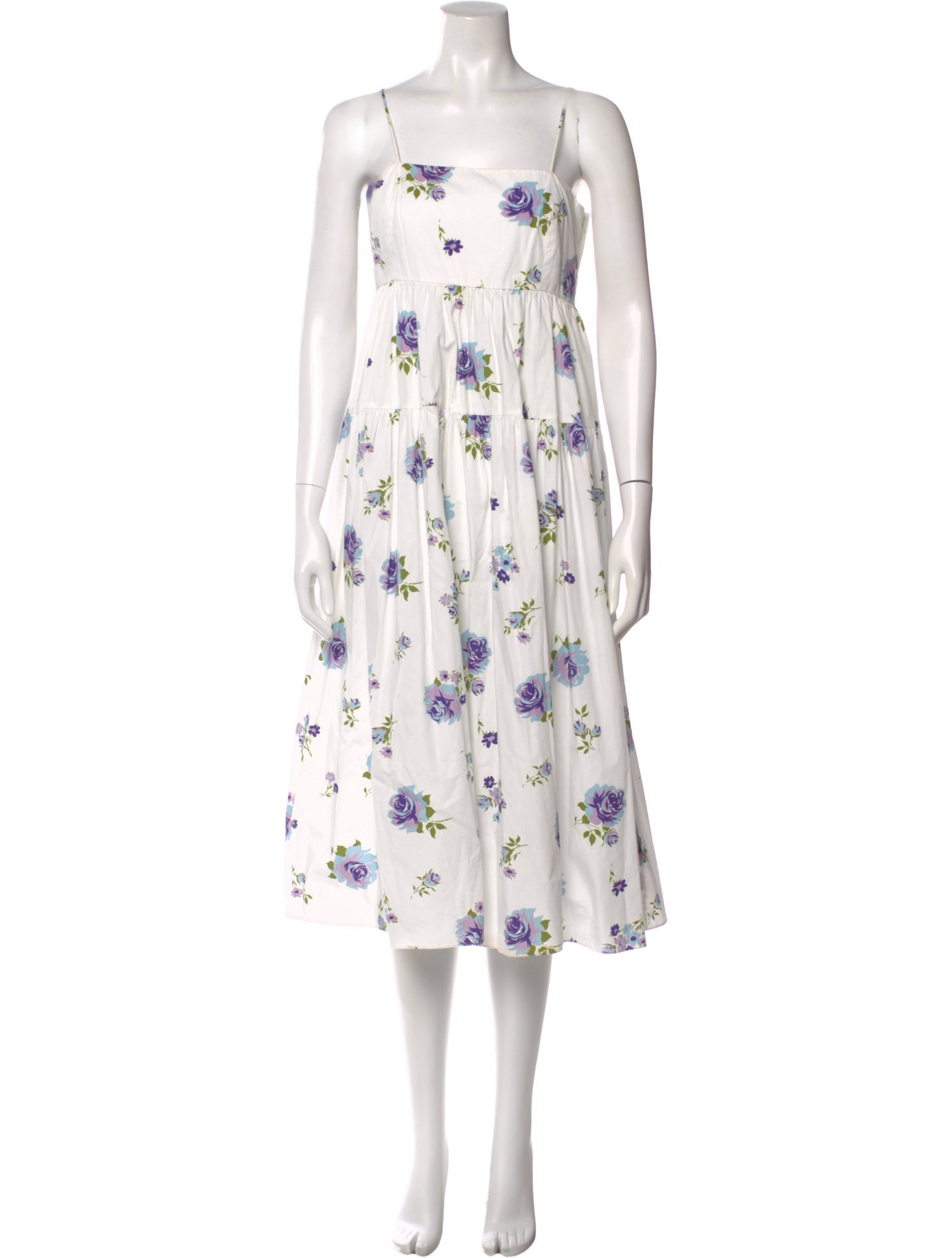 Les Rêveries Floral Print Long Dress