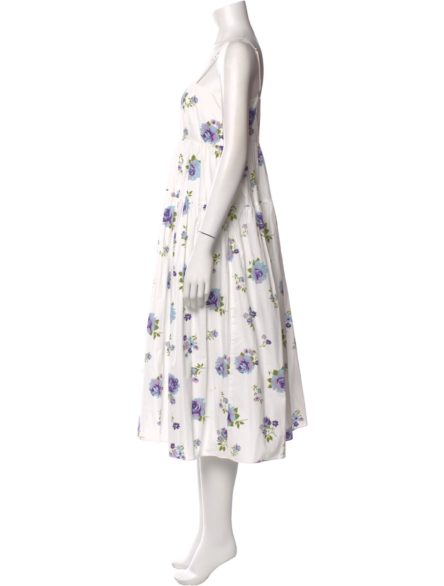 Les Rêveries Floral Print Long Dress