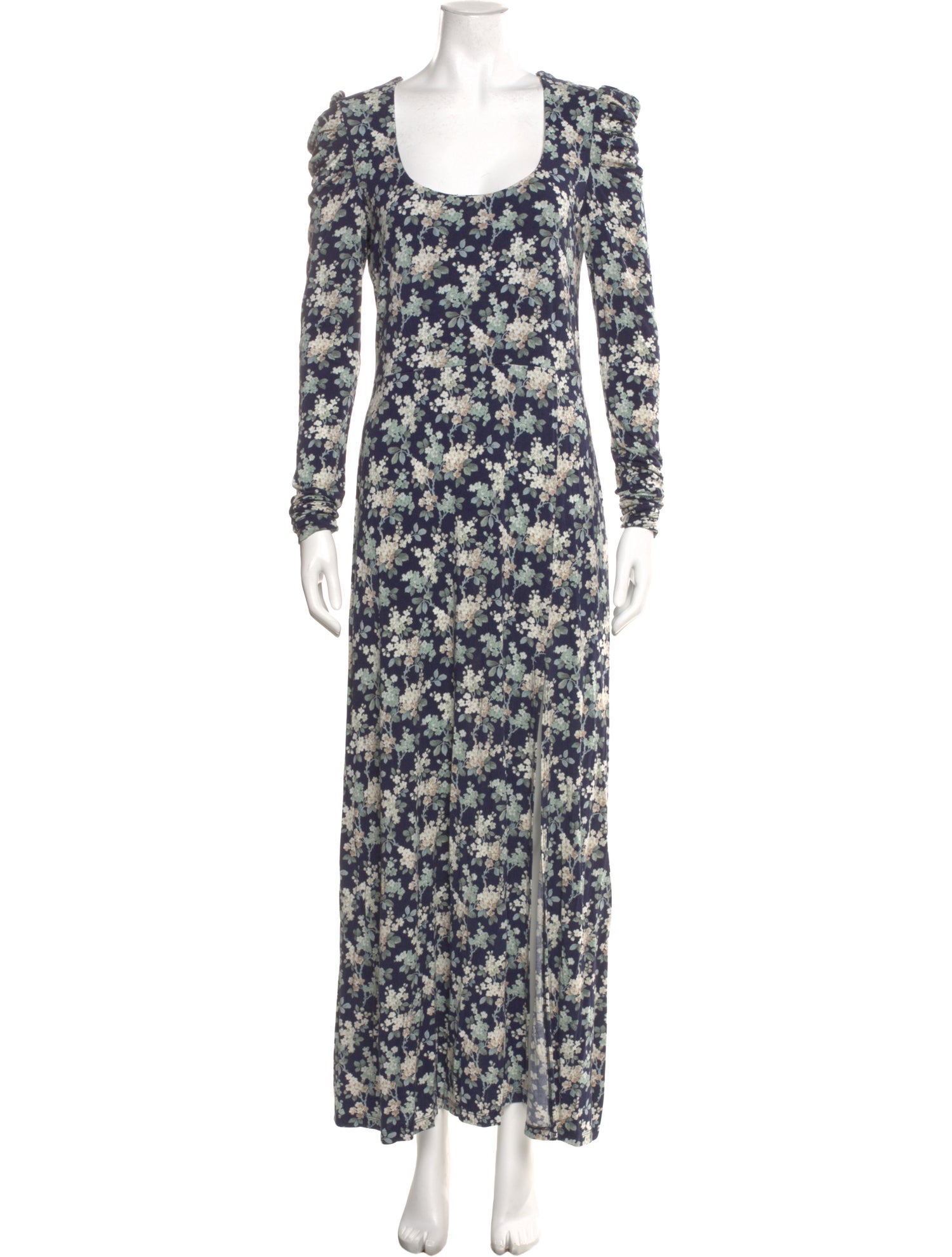 Les Rêveries Floral Print Long Dress