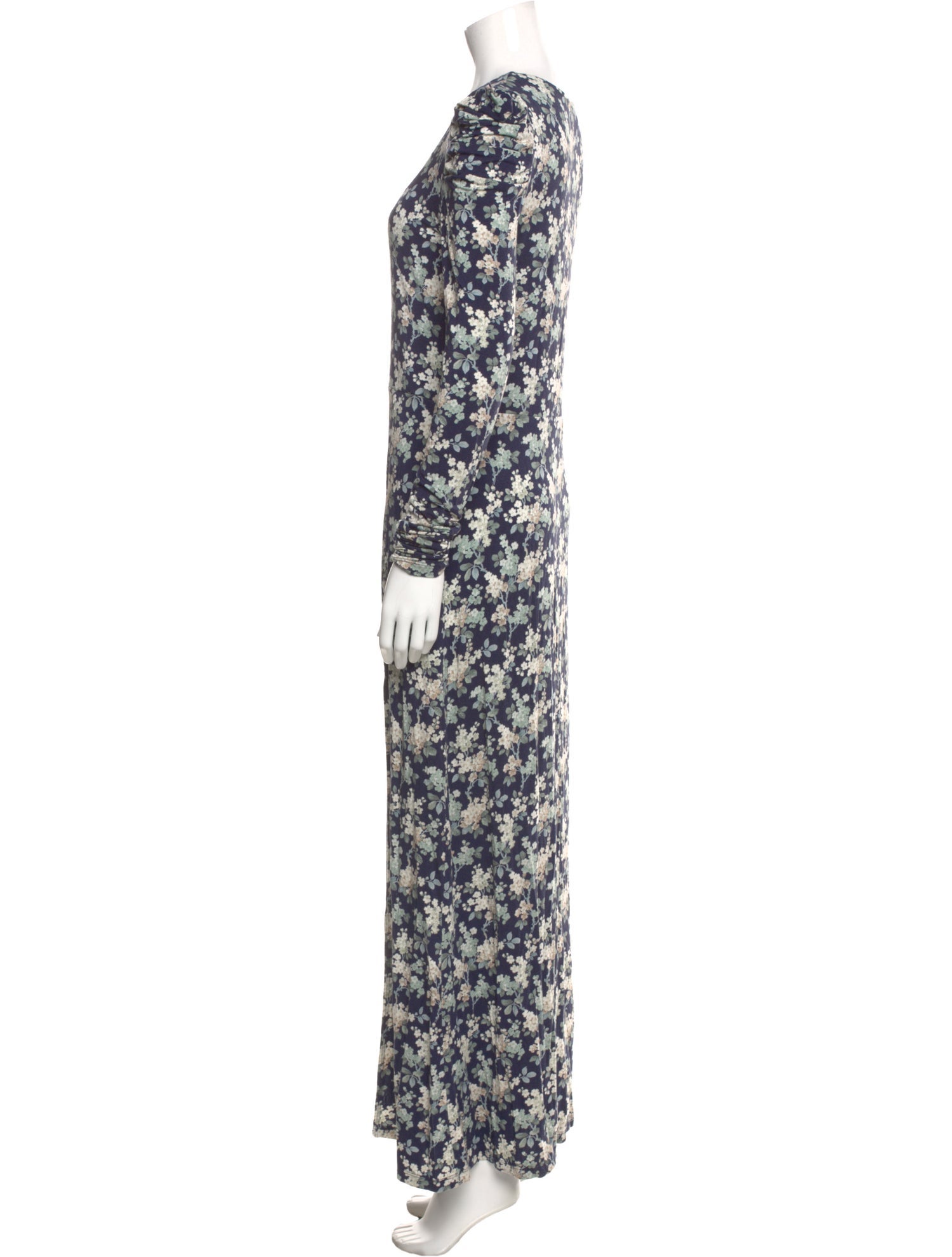 Les Rêveries Floral Print Long Dress