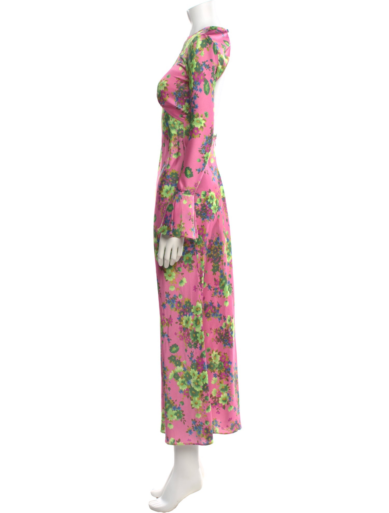 Les Rêveries Floral Print Long Dress
