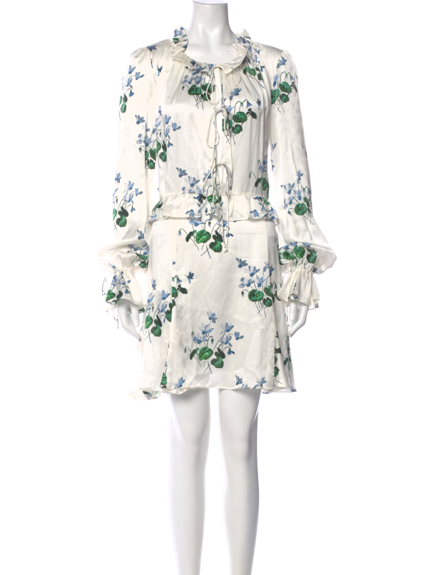Les Rêveries Silk Mini Dress