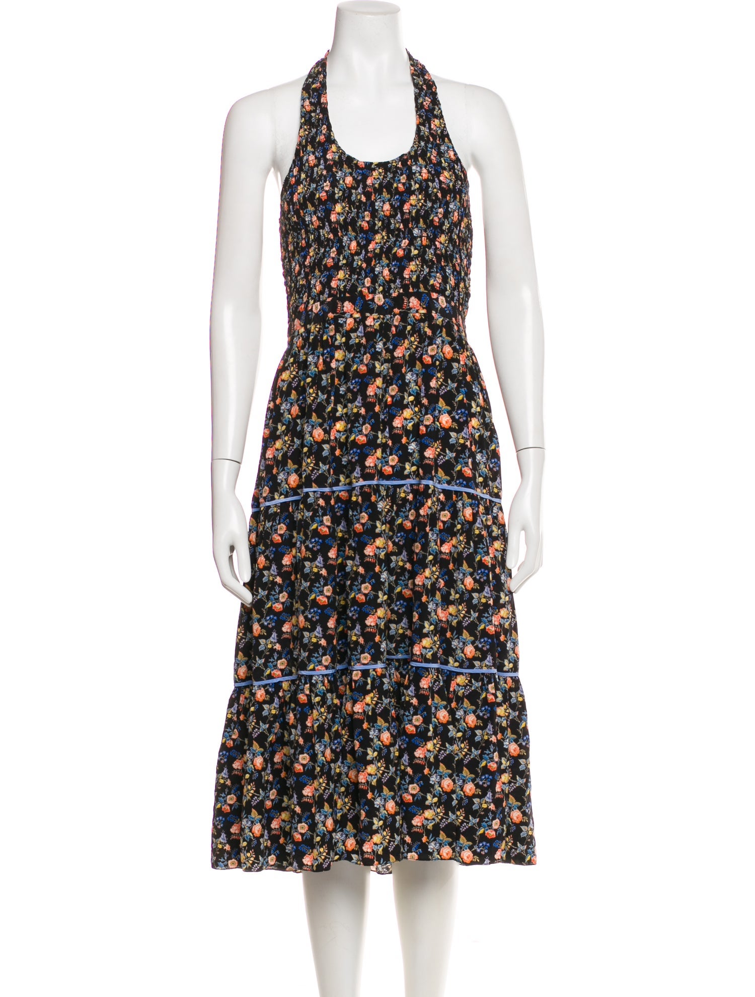 Les Rêveries Silk Midi Length Dress