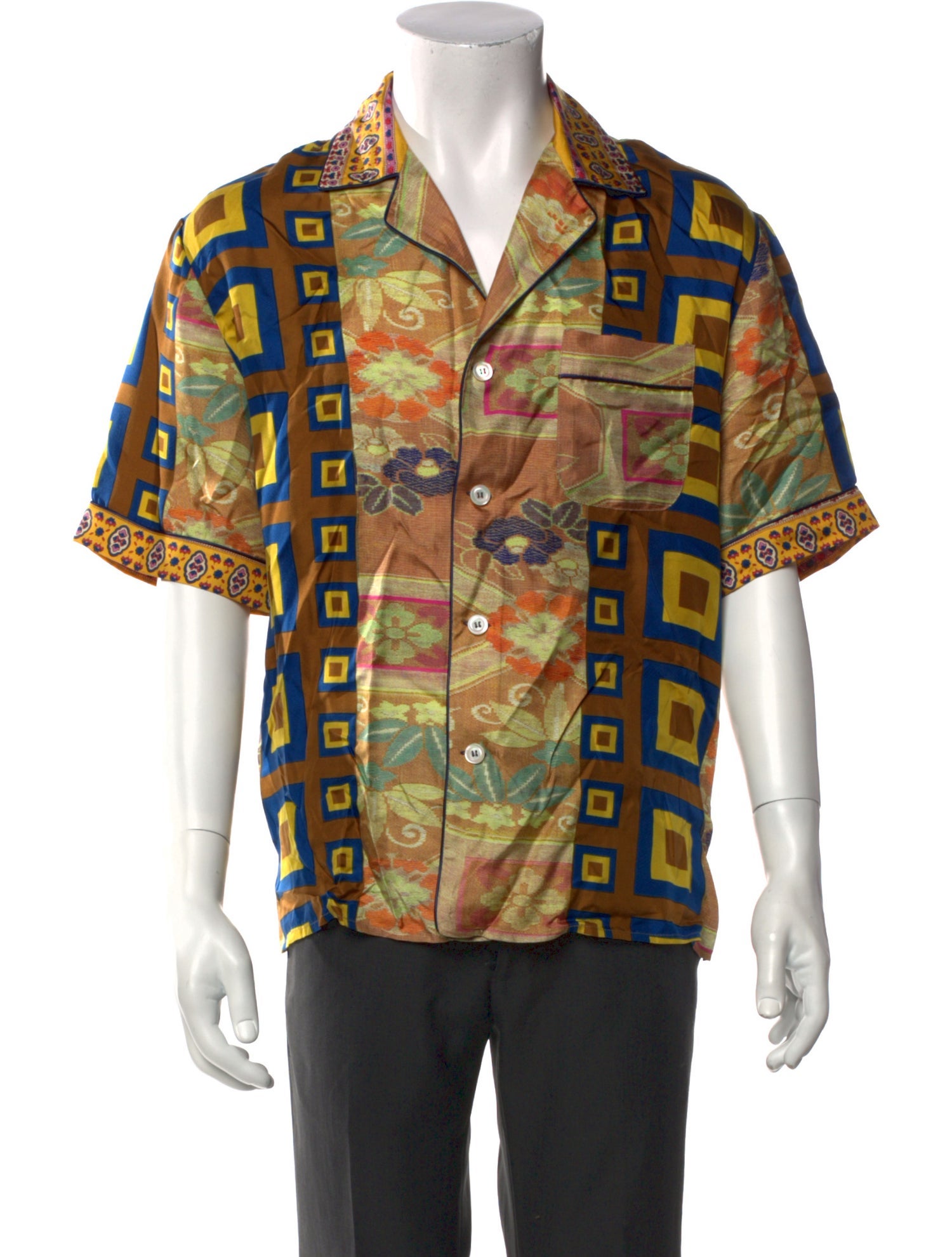 Pierre-Louis Mascia and Herno Silk Printed Shirt