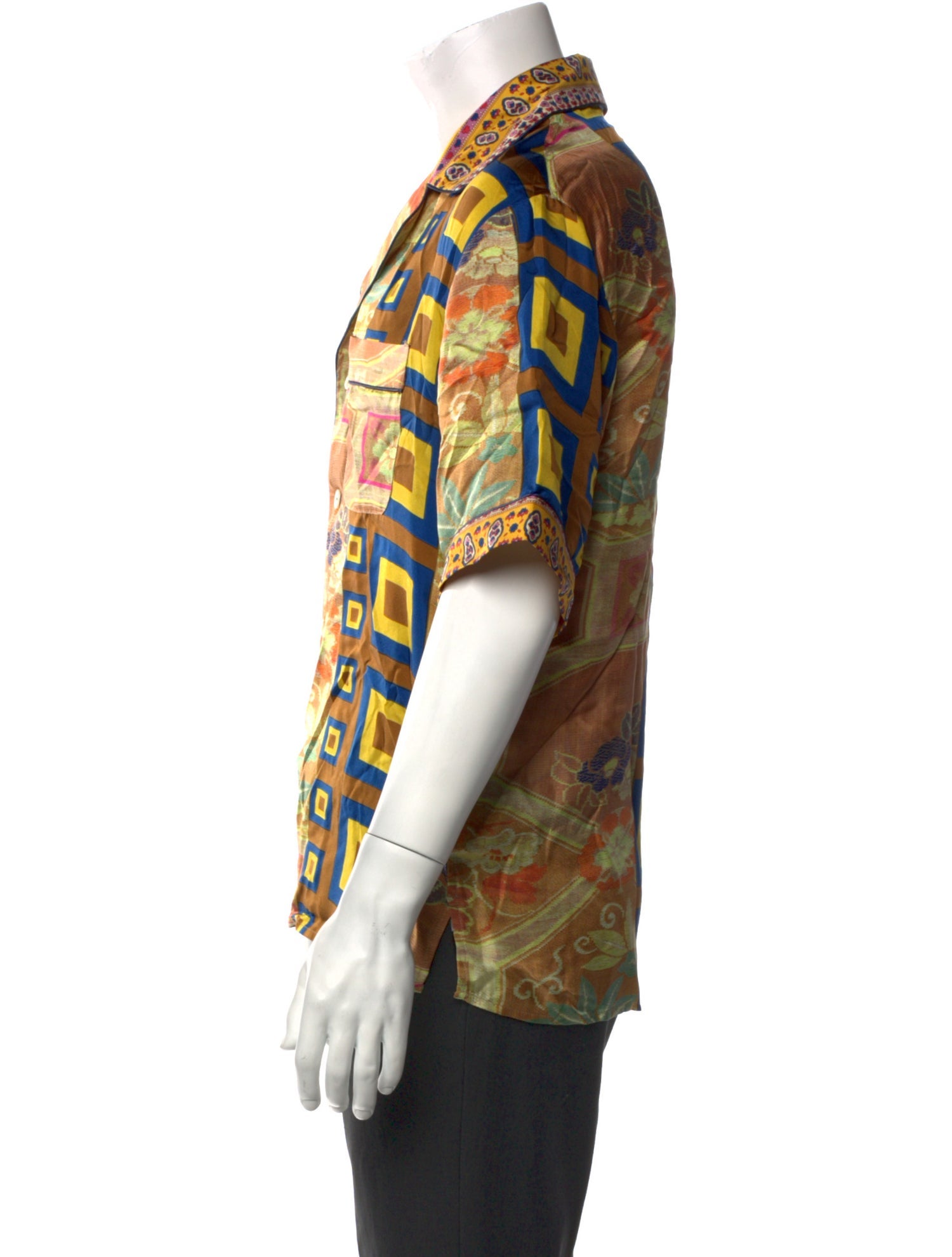 Pierre-Louis Mascia and Herno Silk Printed Shirt