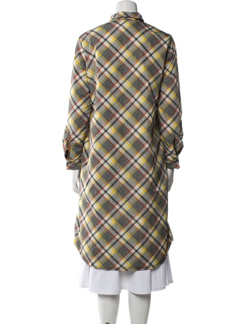 Pierre-Louis Mascia and Herno Nylon Plaid Print Jacket