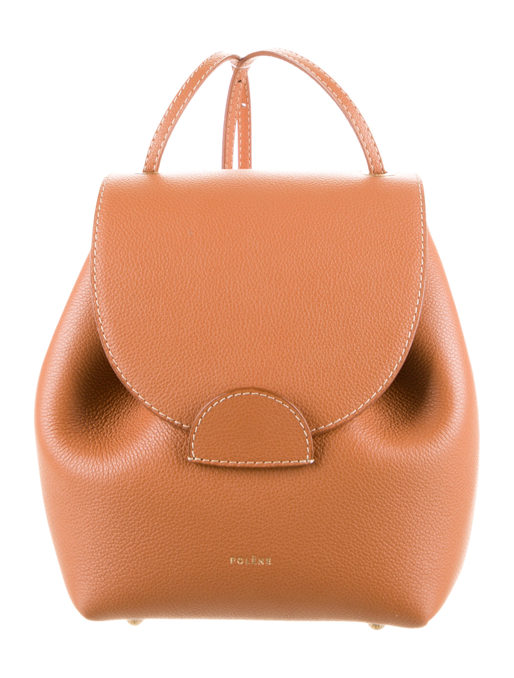 Polène Numéro Un Mini Backpack Brown Backpacks, Handbags WPLNE20942