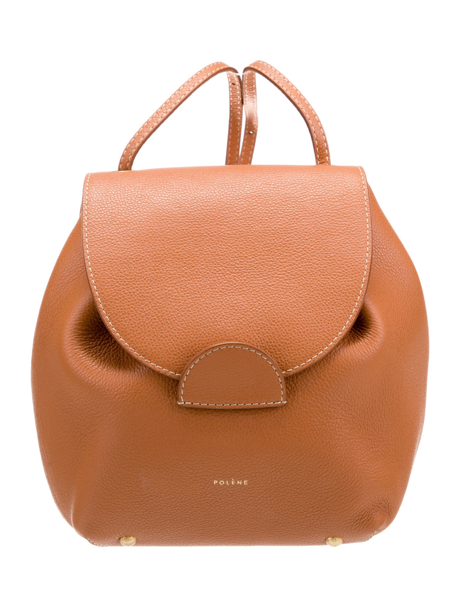 Polène Leather Backpack - Brown Backpacks, Handbags - WPLNE21747 | The ...