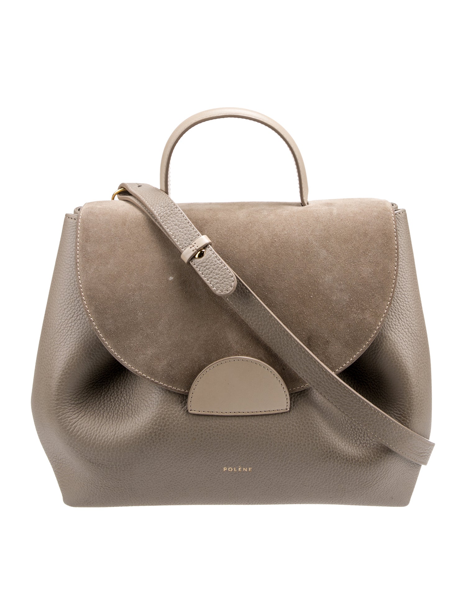 Polène Leather Handle Bag - Black Handle Bags, Handbags - WPLNE21544 ...