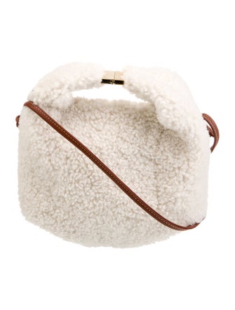Polène Shearling Crossbody Bag