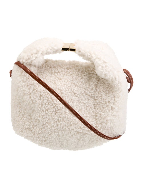 Polène Shearling Crossbody Bag