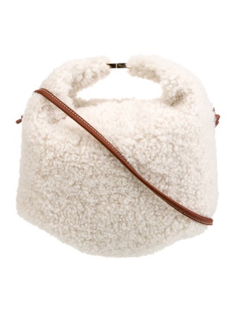 Polène Shearling Crossbody Bag