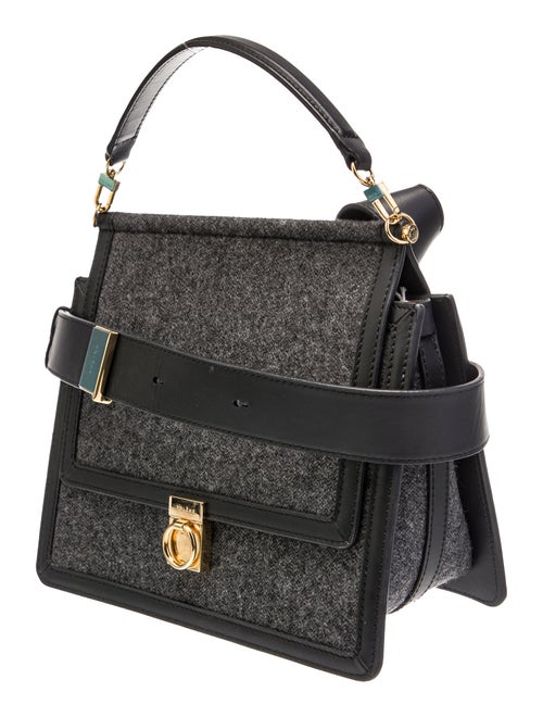 Polène Leather Top Handle Bag