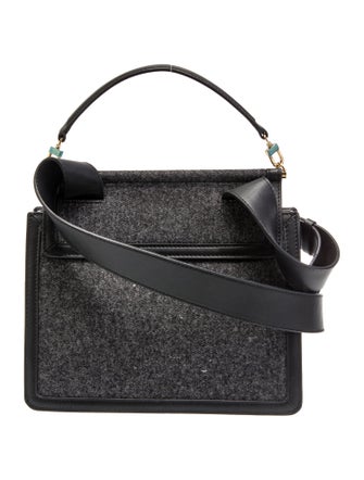 Polène Leather Top Handle Bag