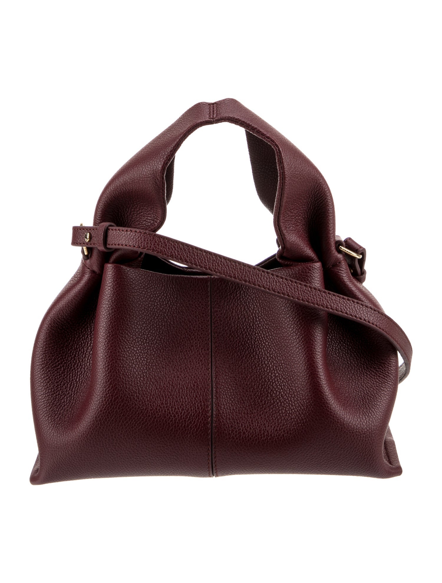 Polène Leather Top Handle Bag