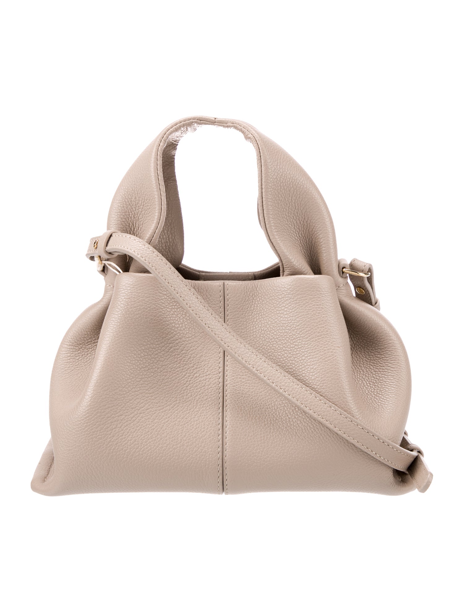 Polène Leather Top Handle Bag