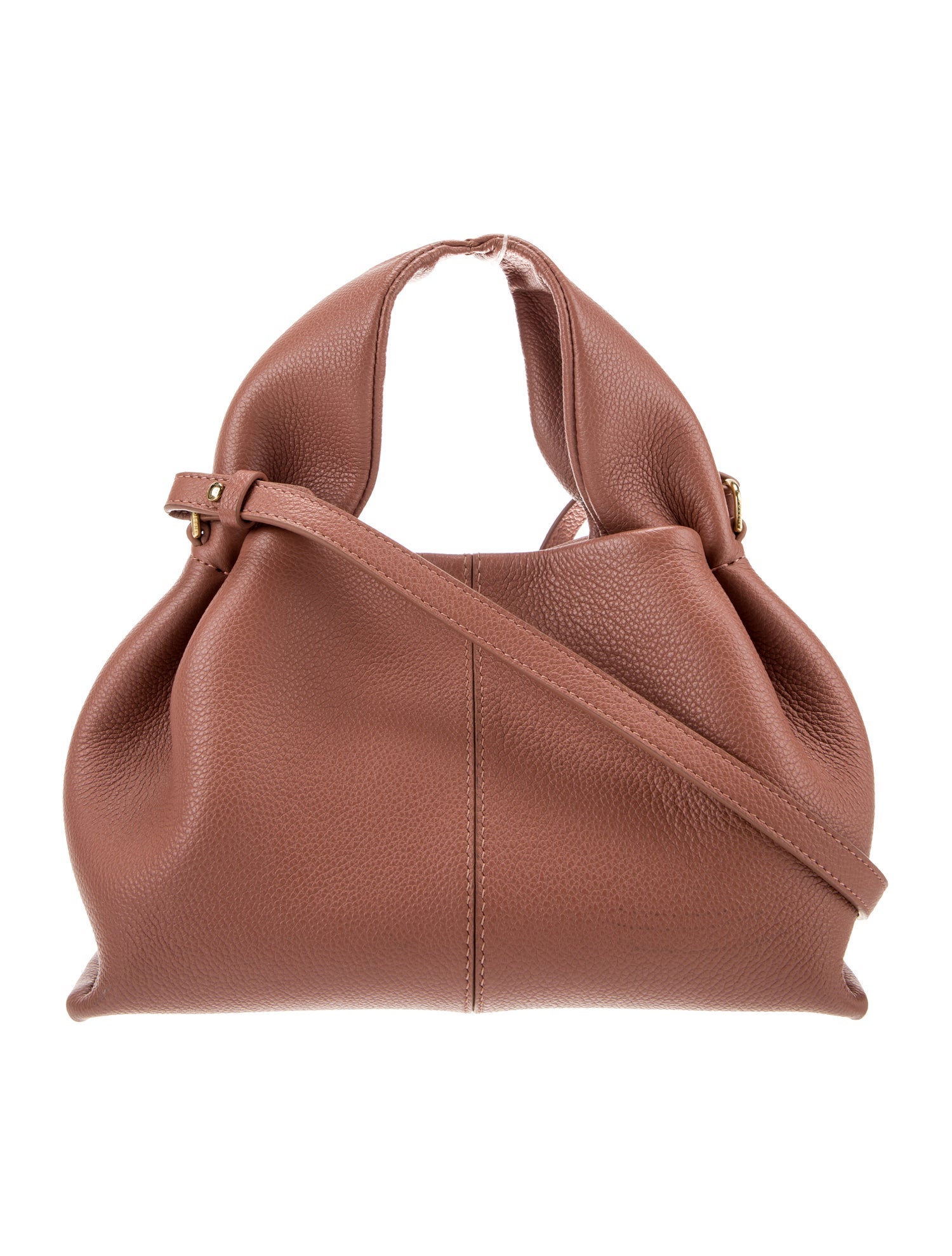 Polène Leather Top Handle Bag