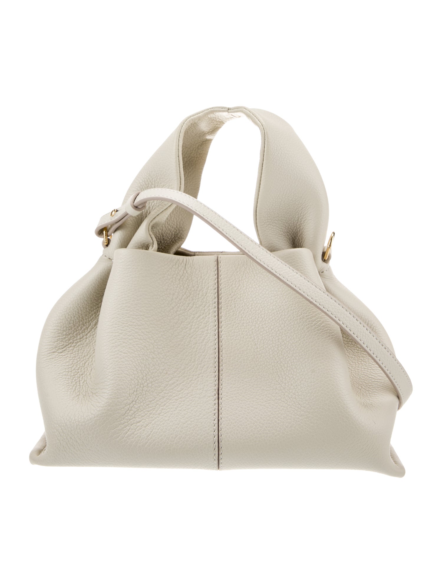 Polène Leather Top Handle Bag