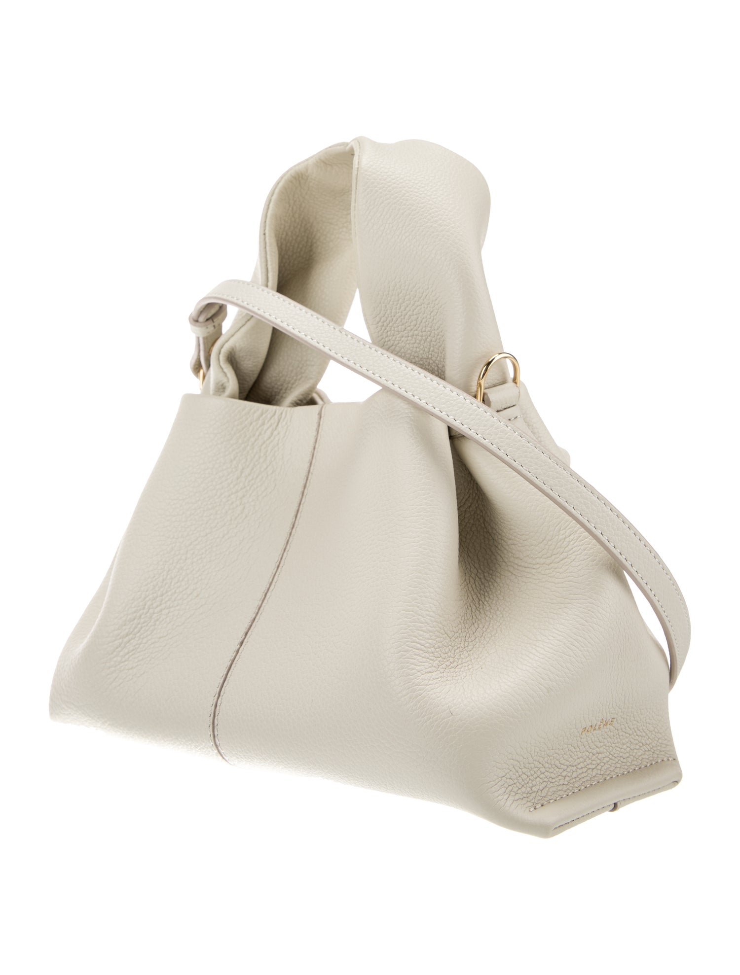 Polène Leather Top Handle Bag