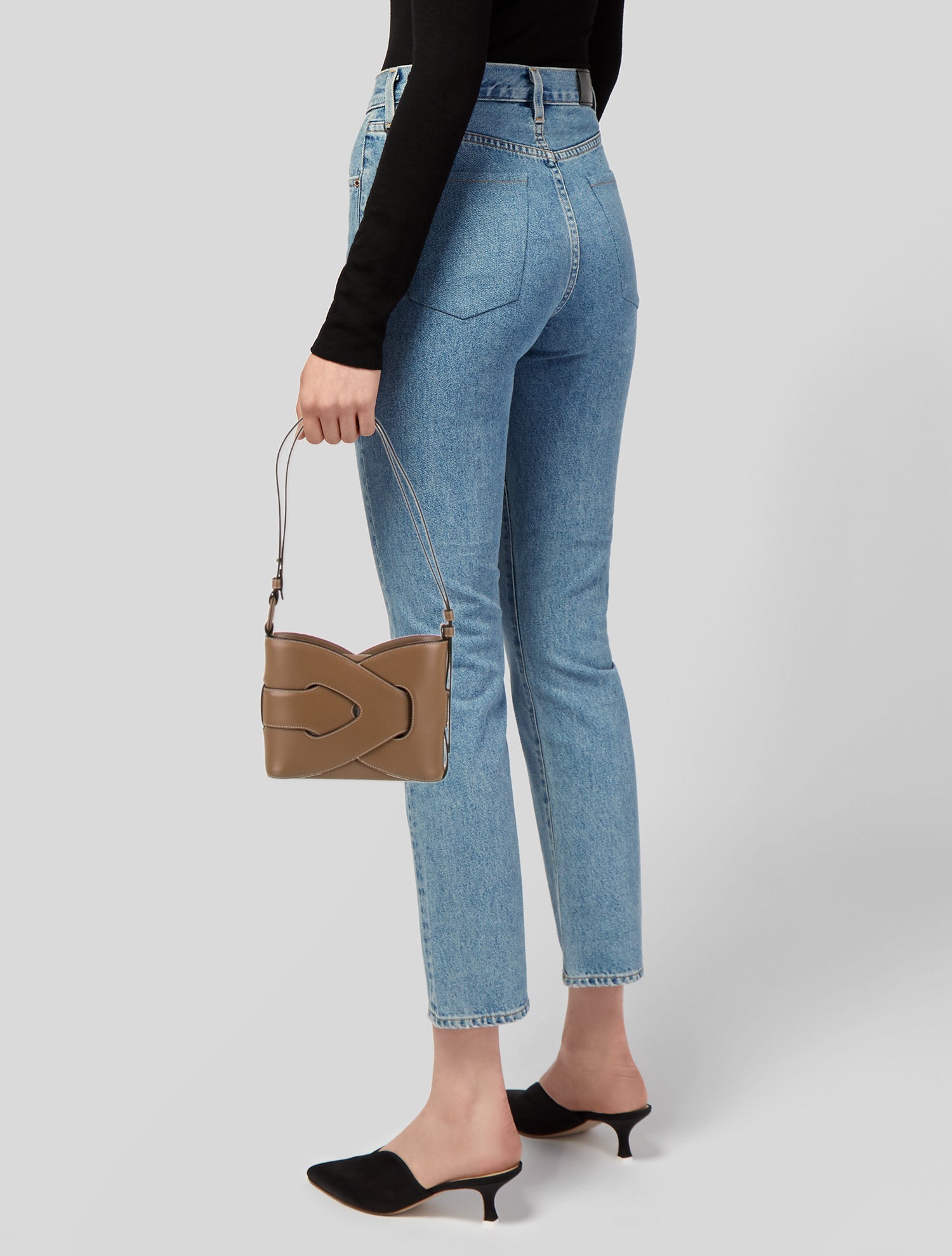 【関税負担】 LOEWE Heel Bag Loewe Heel Knots Bag - Black Crossbody Bags, Handbags