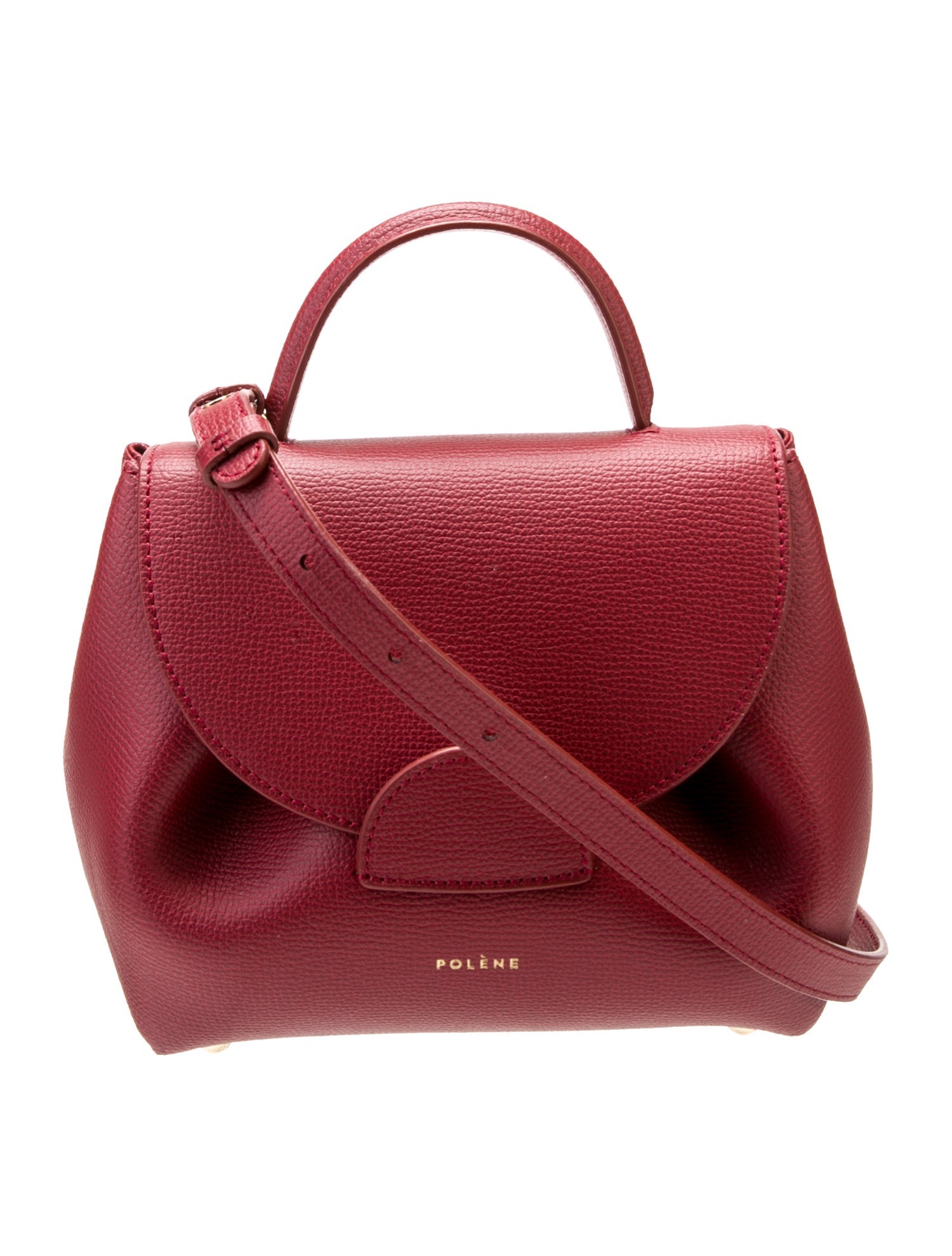 Polène Leather Crossbody Bag