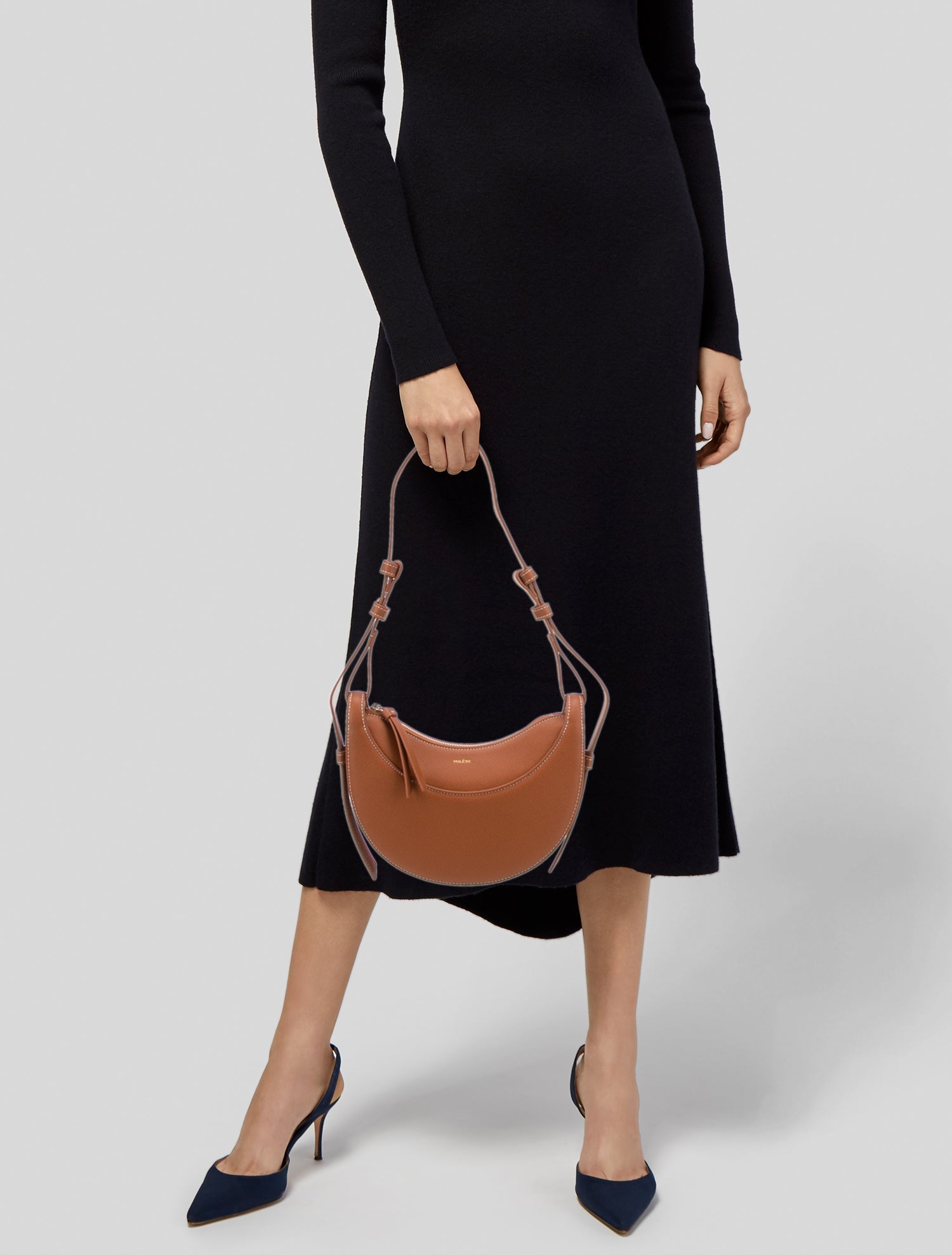 Polène Leather Shoulder Bag