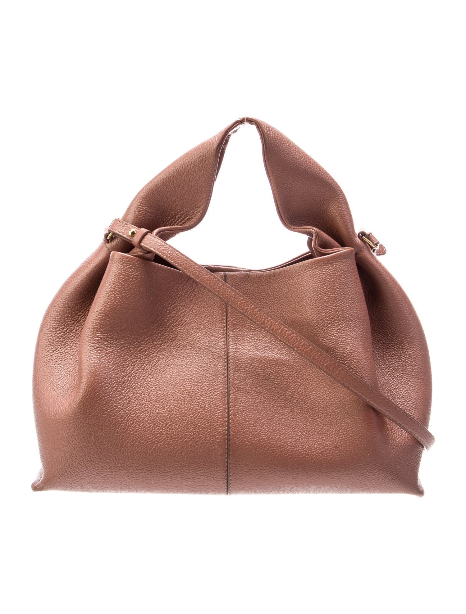 Polène Leather Top Handle Bag