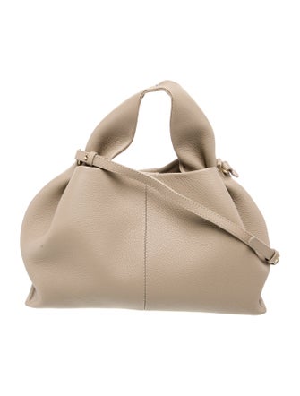 Polène Leather Top Handle Bag
